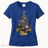 Funny Donkey Merry Christmas Tree Donkey Lover Farm Xmas Great Gift Women's T-Shirt thumb 0