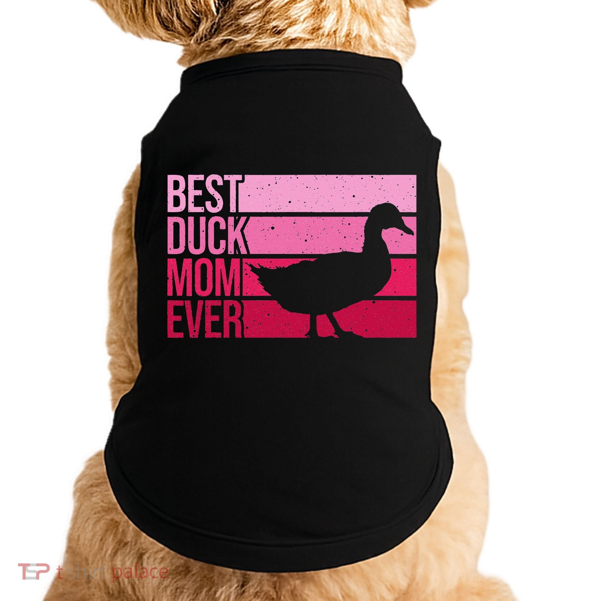 Funny Duck Mom Art For Womens Mother's Day Duck Lovers Doggie Tank