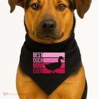 Funny Duck Mom Art For Womens Mother's Day Duck Lovers USA-Made Doggie Bandana thumb 1