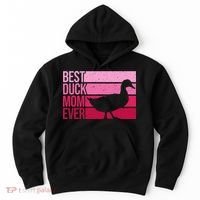 Funny Duck Mom Art For Womens Mother's Day Duck Lovers Hoodie thumb 0