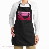 Funny Duck Mom Art For Womens Mother's Day Duck Lovers Apron thumb 2