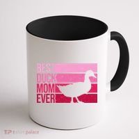 Funny Duck Mom Art For Womens Mother's Day Duck Lovers Coffee Mug thumb 1