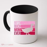 Funny Duck Mom Art For Womens Mother's Day Duck Lovers Coffee Mug thumb 0