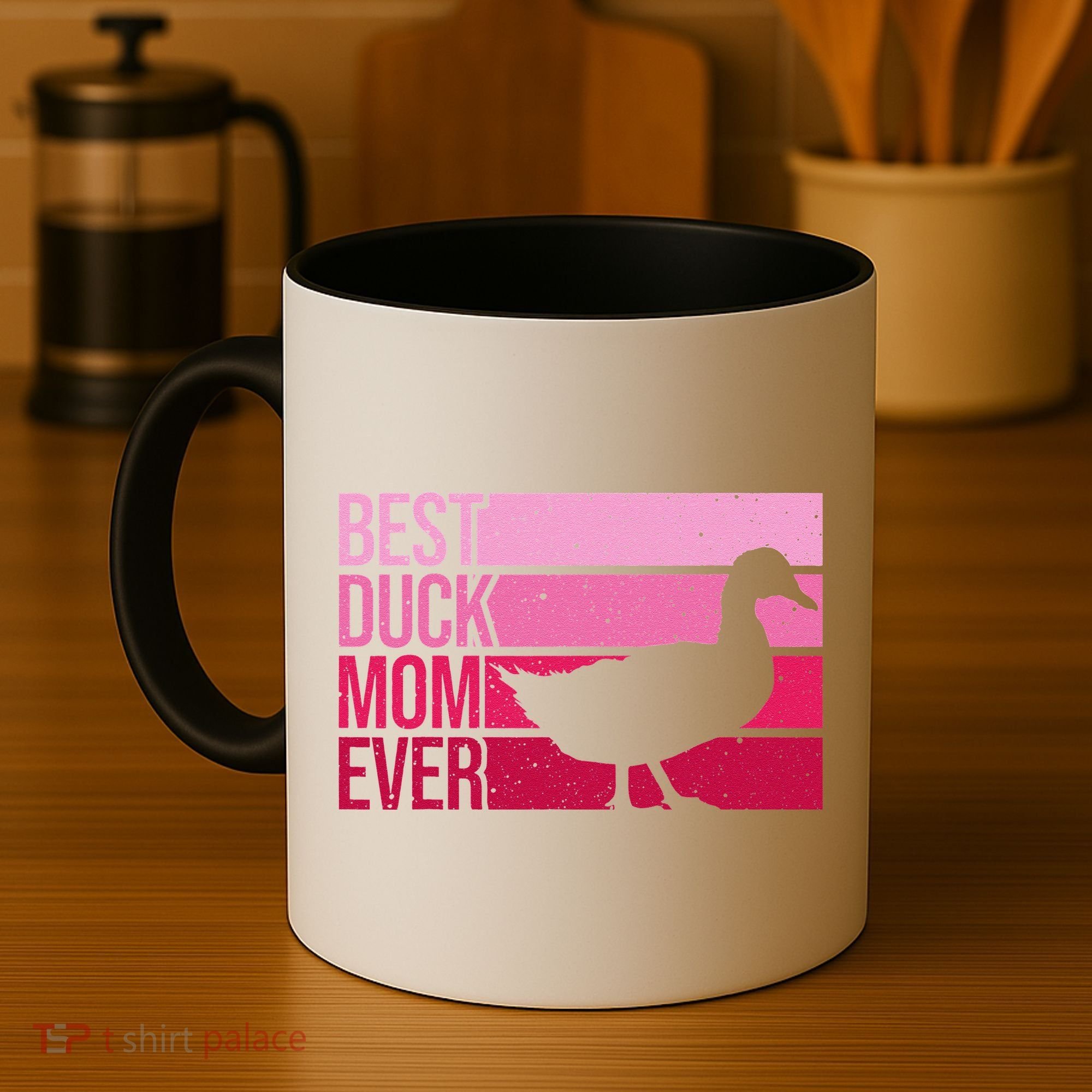 Funny Duck Mom Art For Womens Mother's Day Duck Lovers Coffee Mug