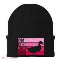 Funny Duck Mom Art For Womens Mother's Day Duck Lovers Beanie thumb 0