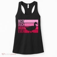 Funny Duck Mom Art For Womens Mother's Day Duck Lovers Women's Tank Top thumb 0