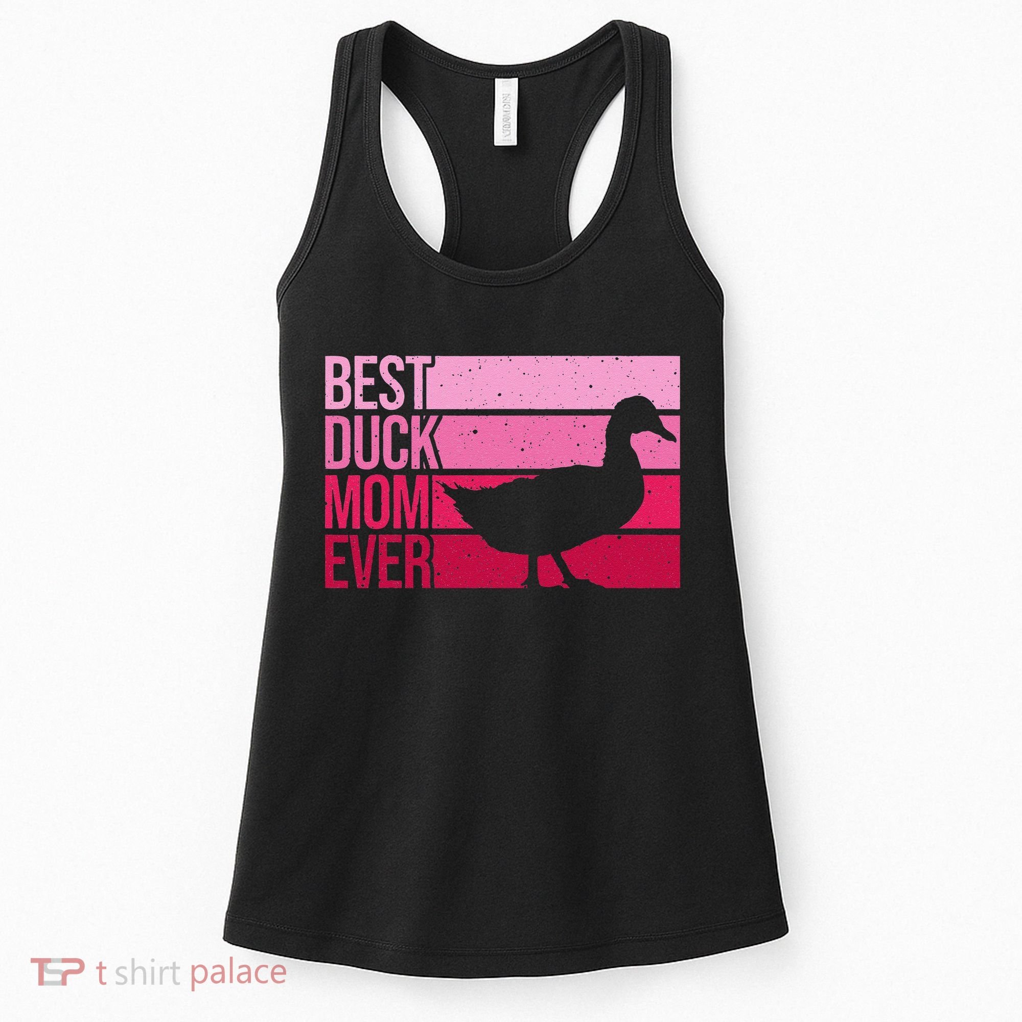 Funny Duck Mom Art For Womens Mother's Day Duck Lovers Women's Tank Top