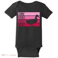 Funny Duck Mom Art For Womens Mother's Day Duck Lovers Baby Bodysuit thumb 0