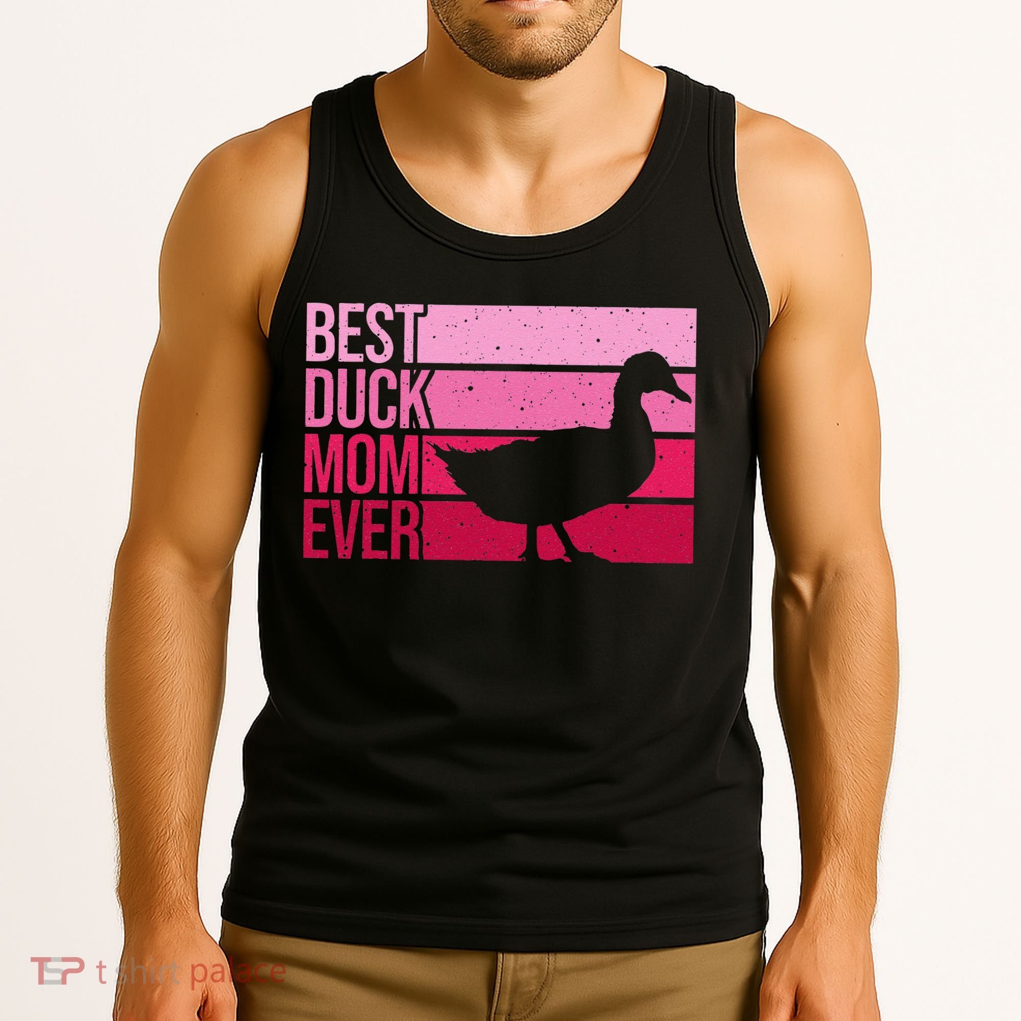 Funny Duck Mom Art For Womens Mother's Day Duck Lovers Tank Top