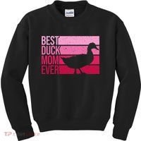 Funny Duck Mom Art For Womens Mother's Day Duck Lovers Kids Sweatshirt thumb 0