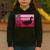Funny Duck Mom Art For Womens Mother's Day Duck Lovers Kids Hoodie thumb 3