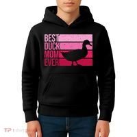 Funny Duck Mom Art For Womens Mother's Day Duck Lovers Kids Hoodie thumb 4