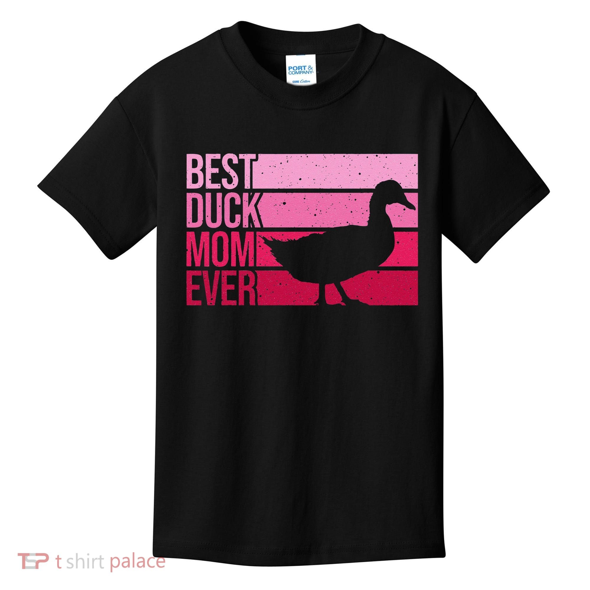 Funny Duck Mom Art For Womens Mother's Day Duck Lovers Kids T-Shirt
