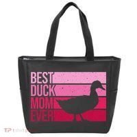 Funny Duck Mom Art For Womens Mother's Day Duck Lovers Tote Bag thumb 0