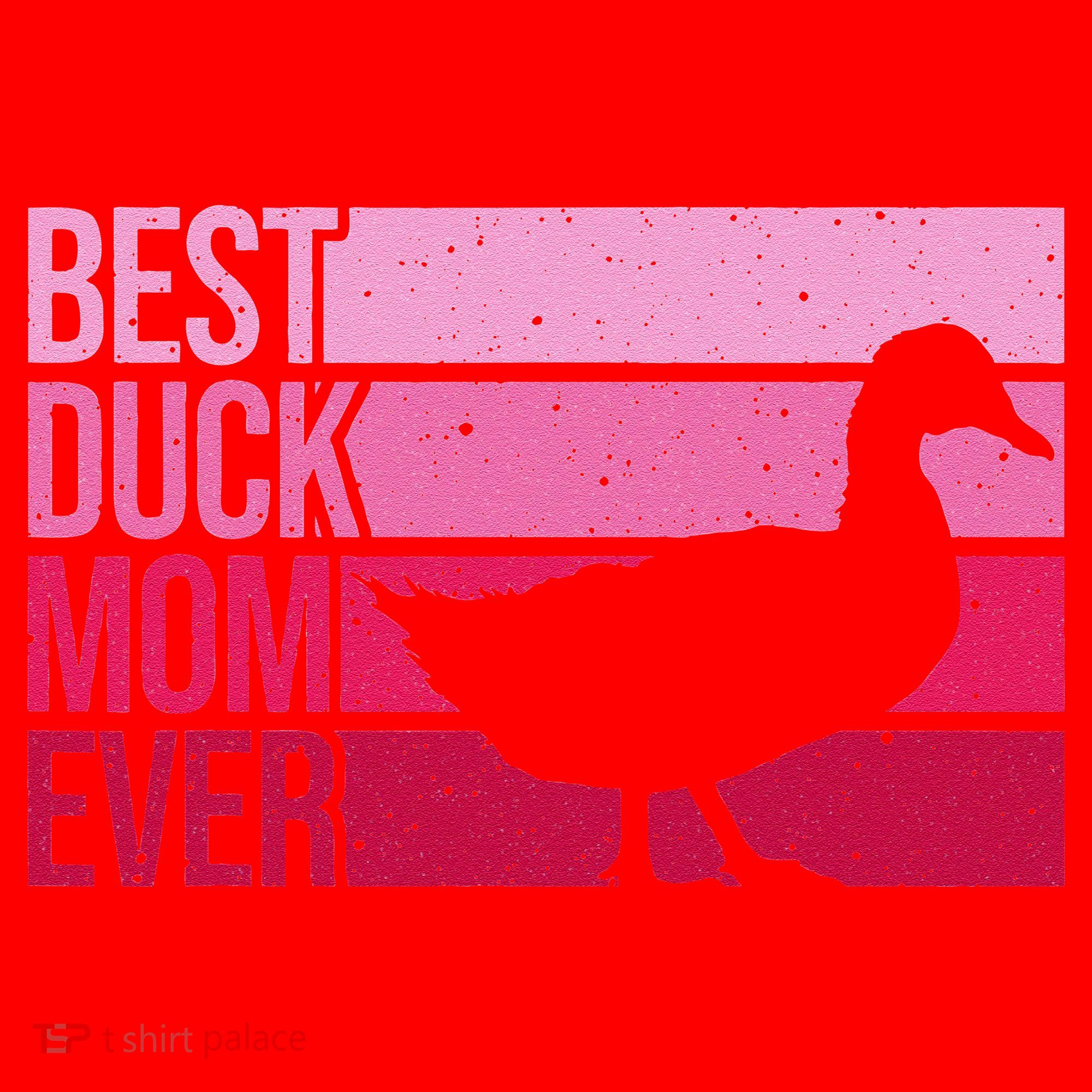 Funny Duck Mom Art For Womens Mother's Day Duck Lovers Santa Hat