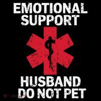Funny Do Not Pet Emotional Support Husband Coffee Mug thumb 5