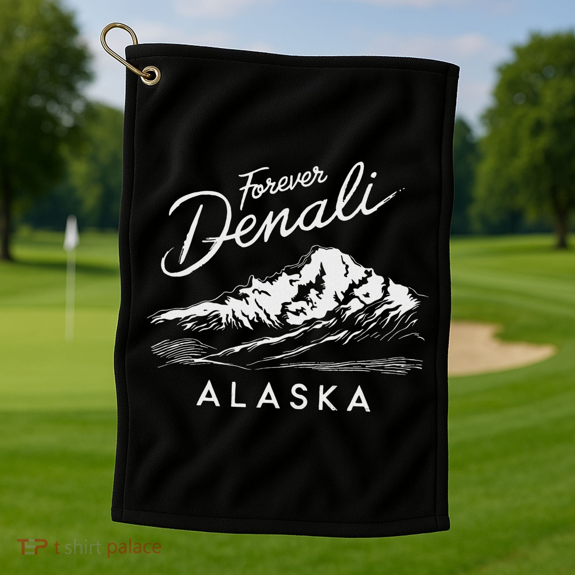 Forever Denali National Park Alaska Golf Towel
