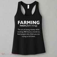 Farming Definition Noun Gift Funny Farmer Women's Tank Top thumb 3