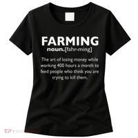 Farming Definition Noun Gift Funny Farmer Women's T-Shirt thumb 0