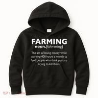 Farming Definition Noun Gift Funny Farmer Kids Hoodie thumb 0