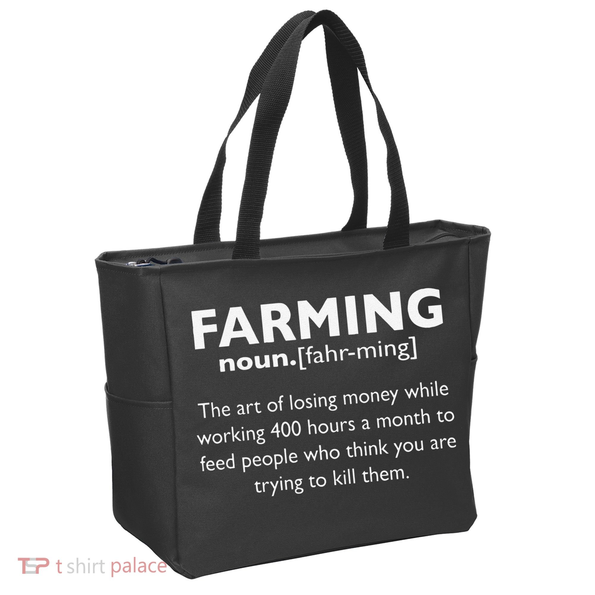 Farming Definition Noun Gift Funny Farmer Tote Bag