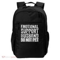 Funny Do Not Pet Emotional Support Husband Backpack thumb 0