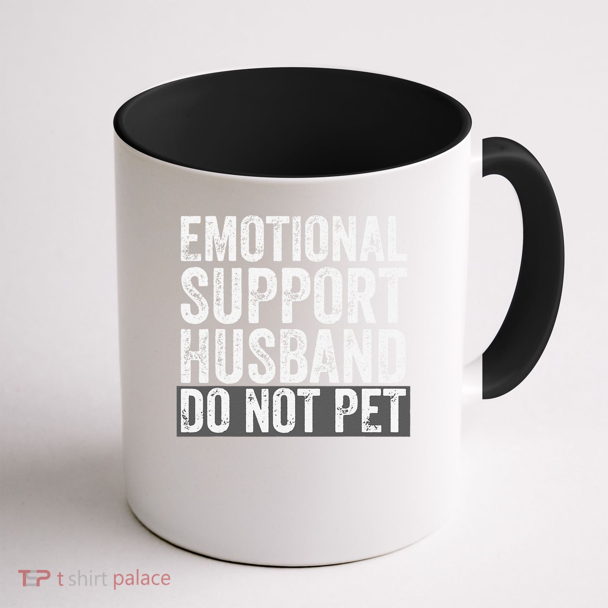 Funny Do Not Pet Emotional Support Husband Coffee Mug