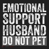 Funny Do Not Pet Emotional Support Husband Hat thumb 2
