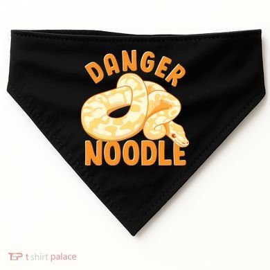 Funny Danger Noodle Snake Boy Snakes Meme Ball Python USA-Made Doggie Bandana