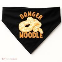 Funny Danger Noodle Snake Boy Snakes Meme Ball Python USA-Made Doggie Bandana thumb 0