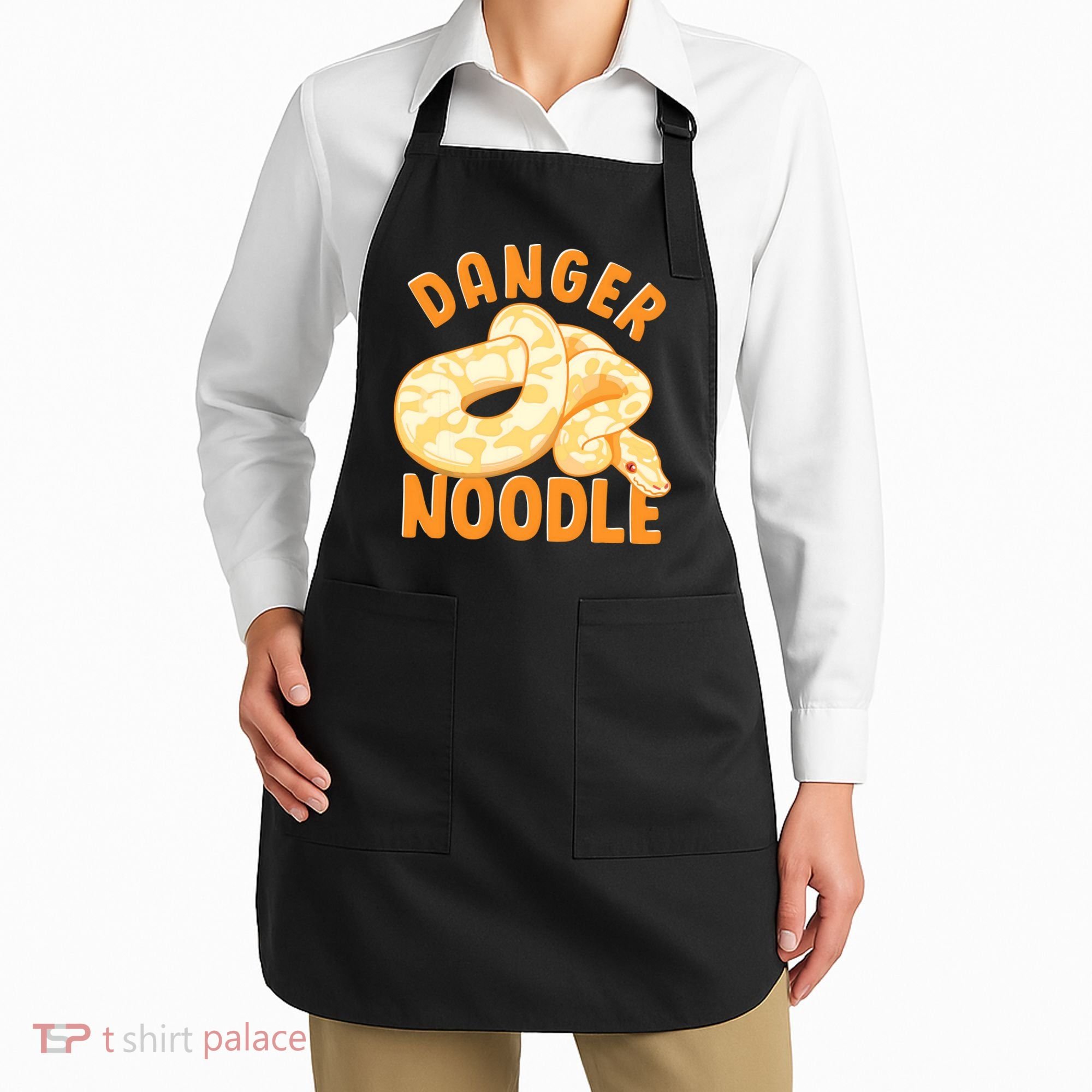 Funny Danger Noodle Snake Boy Snakes Meme Ball Python Apron