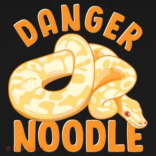 Funny Danger Noodle Snake Boy Snakes Meme Ball Python T-Shirt