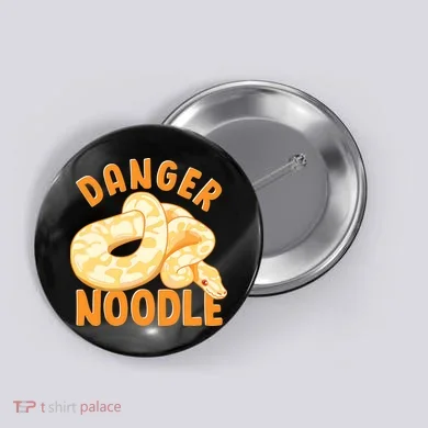 Funny Danger Noodle Snake Boy Snakes Meme Ball Python Button