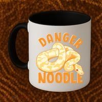 Funny Danger Noodle Snake Boy Snakes Meme Ball Python Coffee Mug thumb 2