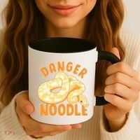 Funny Danger Noodle Snake Boy Snakes Meme Ball Python Coffee Mug thumb 3