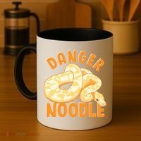 Funny Danger Noodle Snake Boy Snakes Meme Ball Python Coffee Mug thumb 4