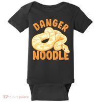 Funny Danger Noodle Snake Boy Snakes Meme Ball Python Baby Bodysuit thumb 0