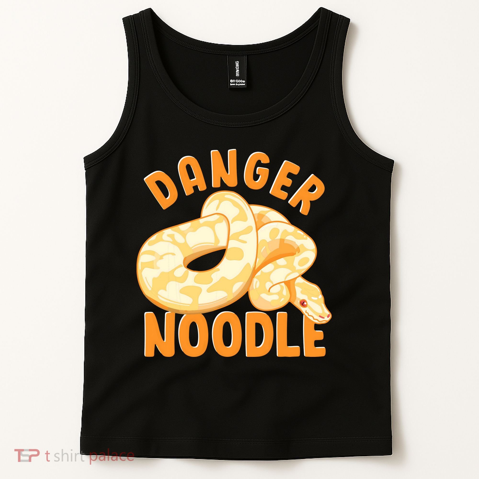 Funny Danger Noodle Snake Boy Snakes Meme Ball Python Tank Top