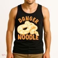 Funny Danger Noodle Snake Boy Snakes Meme Ball Python Tank Top thumb 3