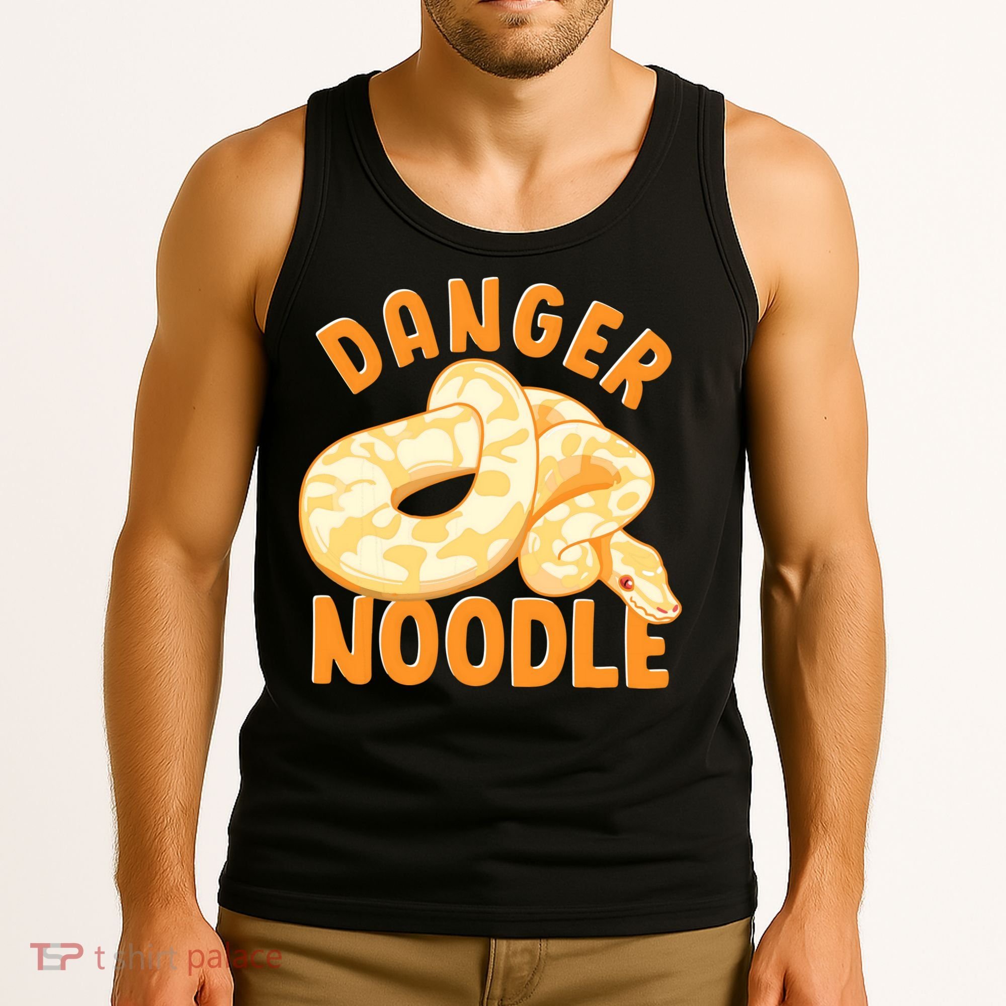 Funny Danger Noodle Snake Boy Snakes Meme Ball Python Tank Top