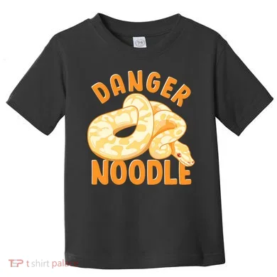 Funny Danger Noodle Snake Boy Snakes Meme Ball Python Toddler T-Shirt