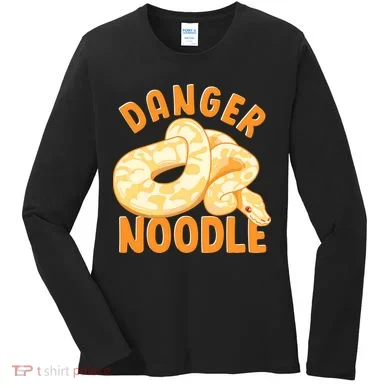 Funny Danger Noodle Snake Boy Snakes Meme Ball Python Women's Long Sleeve Shirt