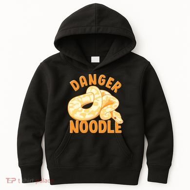 Funny Danger Noodle Snake Boy Snakes Meme Ball Python Kids Hoodie