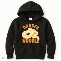 Funny Danger Noodle Snake Boy Snakes Meme Ball Python Kids Hoodie thumb 0