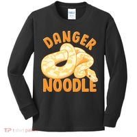 Funny Danger Noodle Snake Boy Snakes Meme Ball Python Kids Long Sleeve Shirt thumb 0