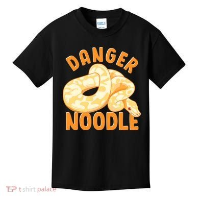 Funny Danger Noodle Snake Boy Snakes Meme Ball Python Kids T-Shirt