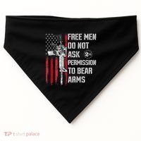 Free Do Not Ask Permission To Bear Arms USA-Made Doggie Bandana thumb 0