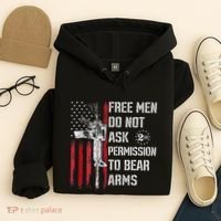 Free Do Not Ask Permission To Bear Arms Hoodie thumb 4