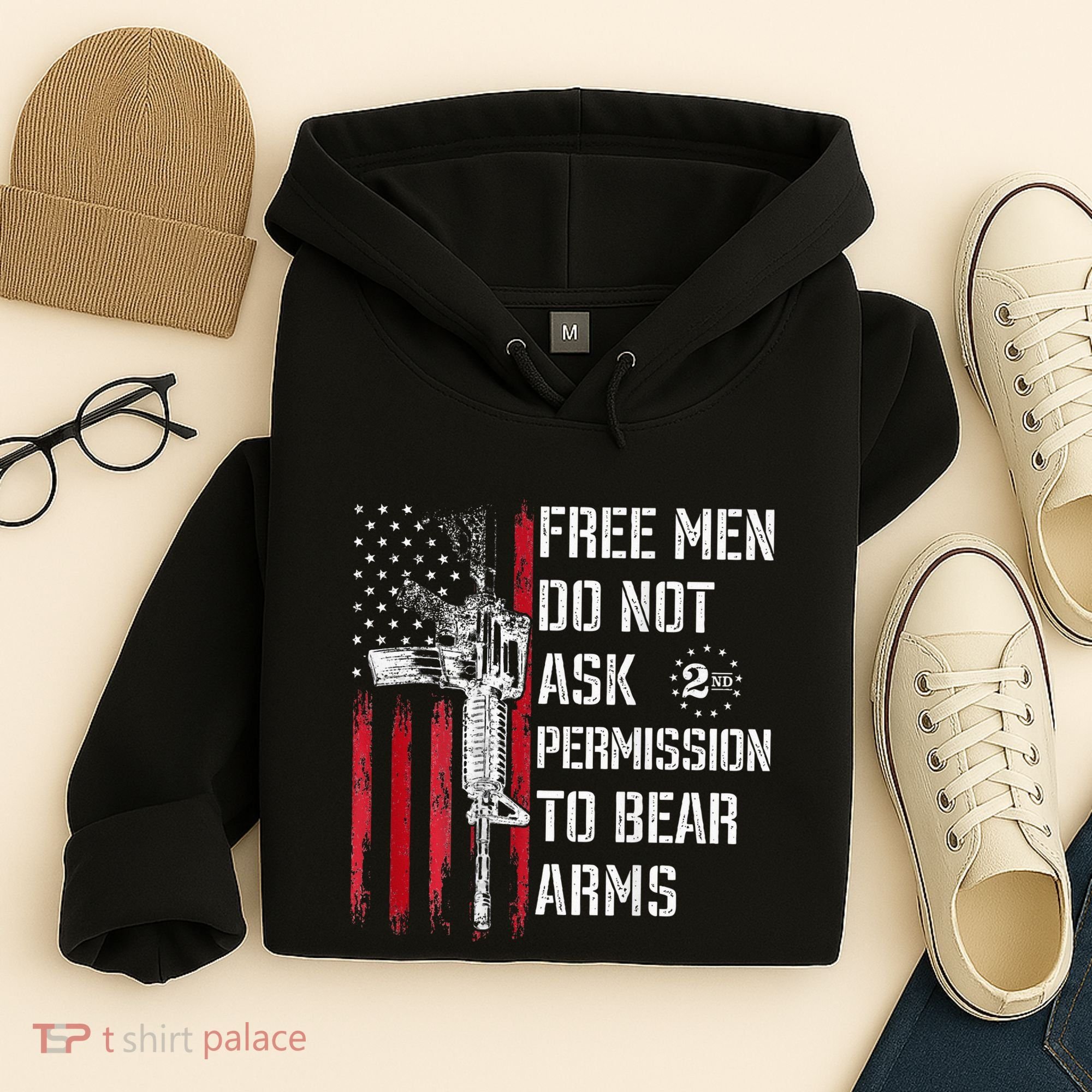 Free Do Not Ask Permission To Bear Arms Hoodie