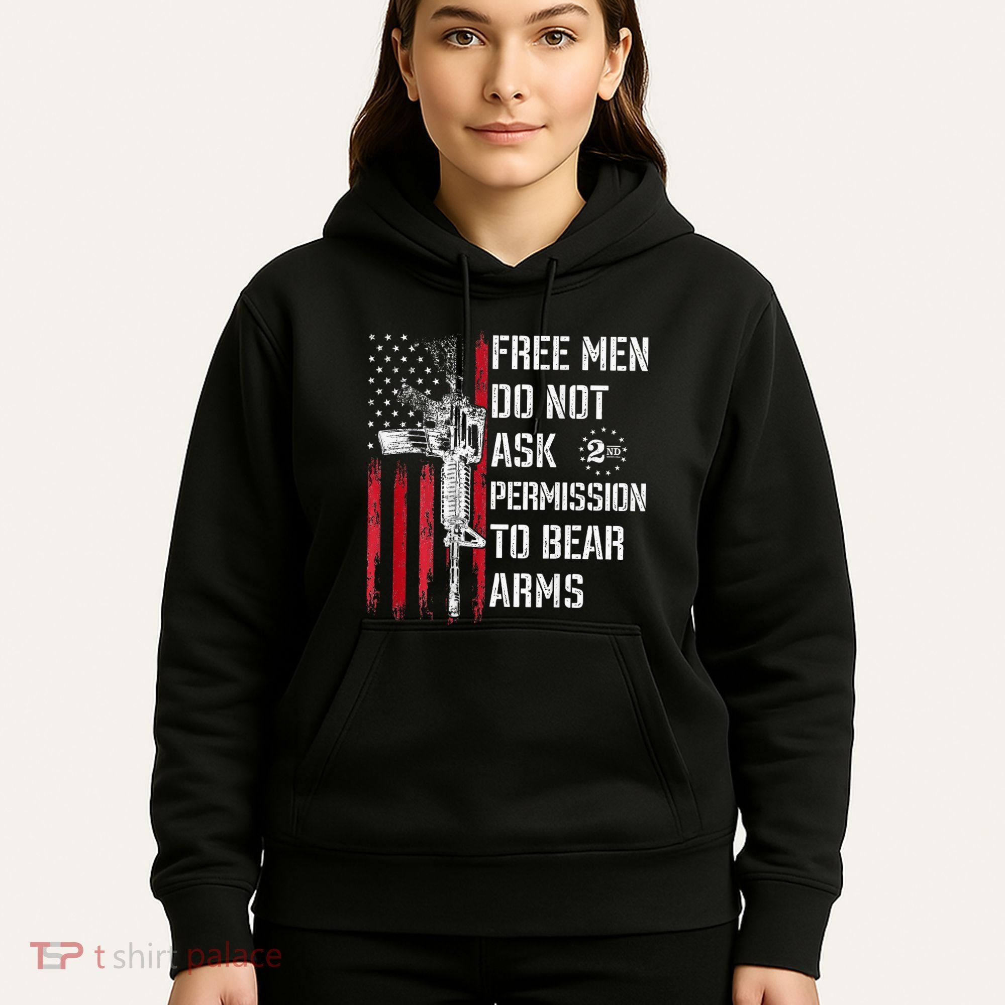 Free Do Not Ask Permission To Bear Arms Hoodie